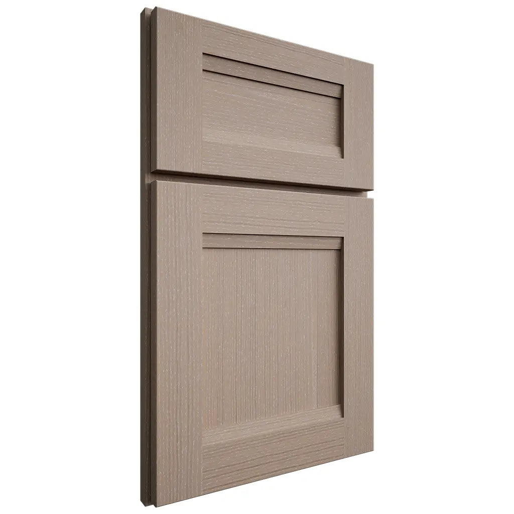 Shiloh Cabinetry Full Overlay Bristol White Oak Quarter Sawn Whitewash Door