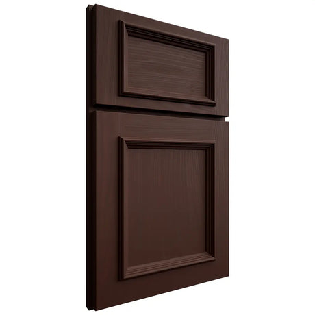 Shiloh Cabinetry Full Overlay Charleston Alder Plain Cut Umber Door