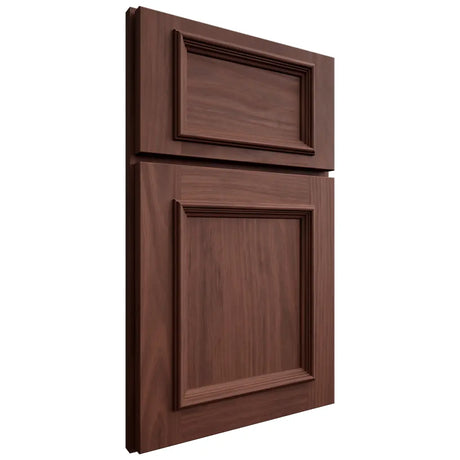 Shiloh Cabinetry Full Overlay Charleston Cherry Plain Cut Bourbon Door