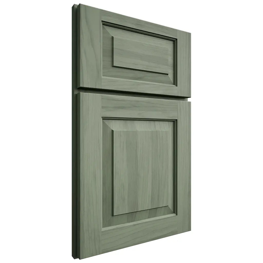 Shiloh Cabinetry Full Overlay Charleston Hickory Plain Cut Moss Door