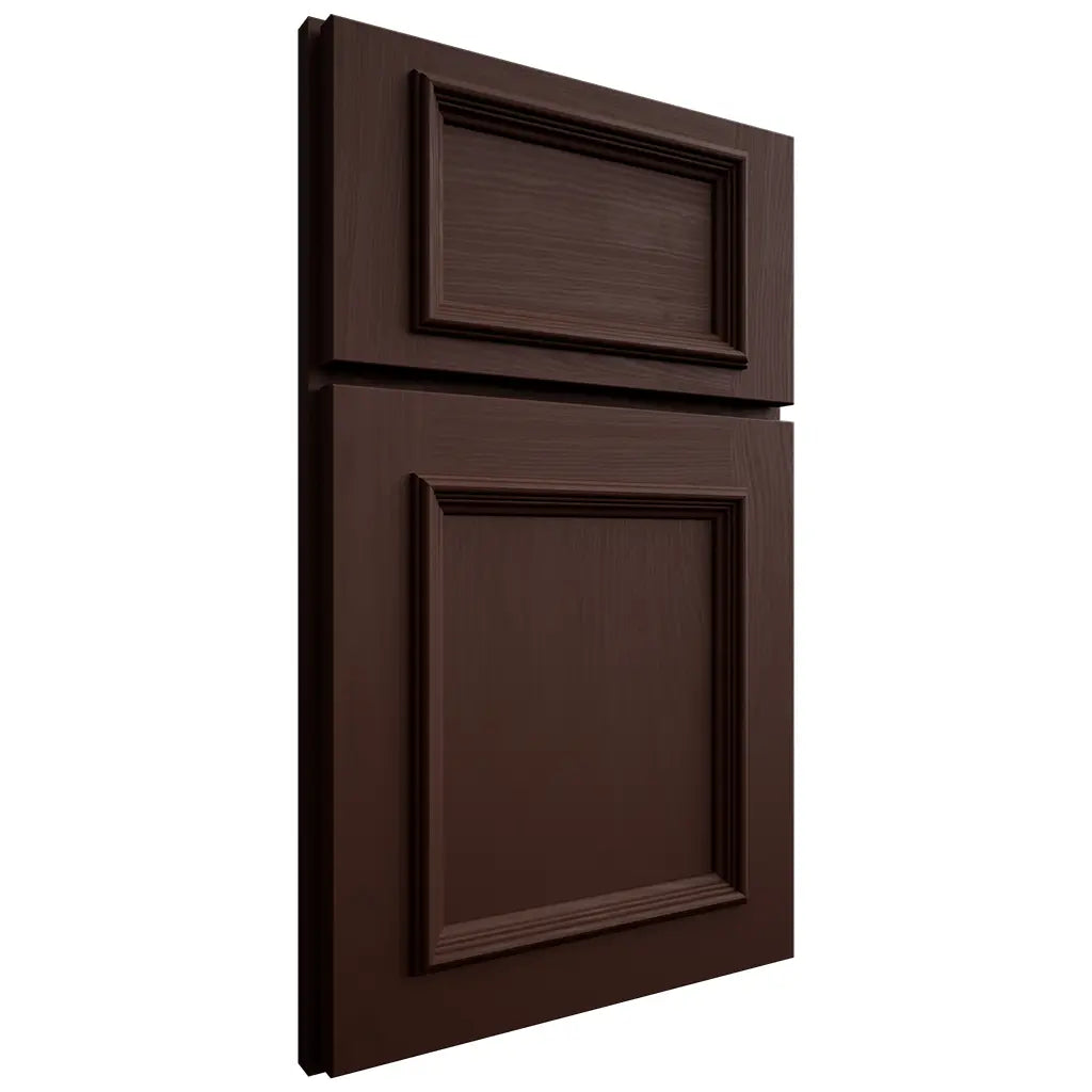 Shiloh Cabinetry Full Overlay Charleston Maple Plain Cut Cocoa Door