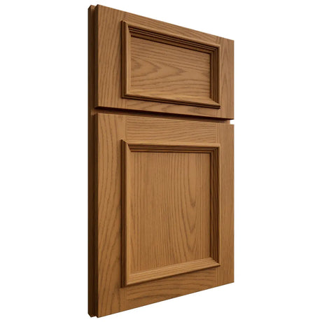Shiloh Cabinetry Full Overlay Charleston Red Oak Plain Cut Autumn Door