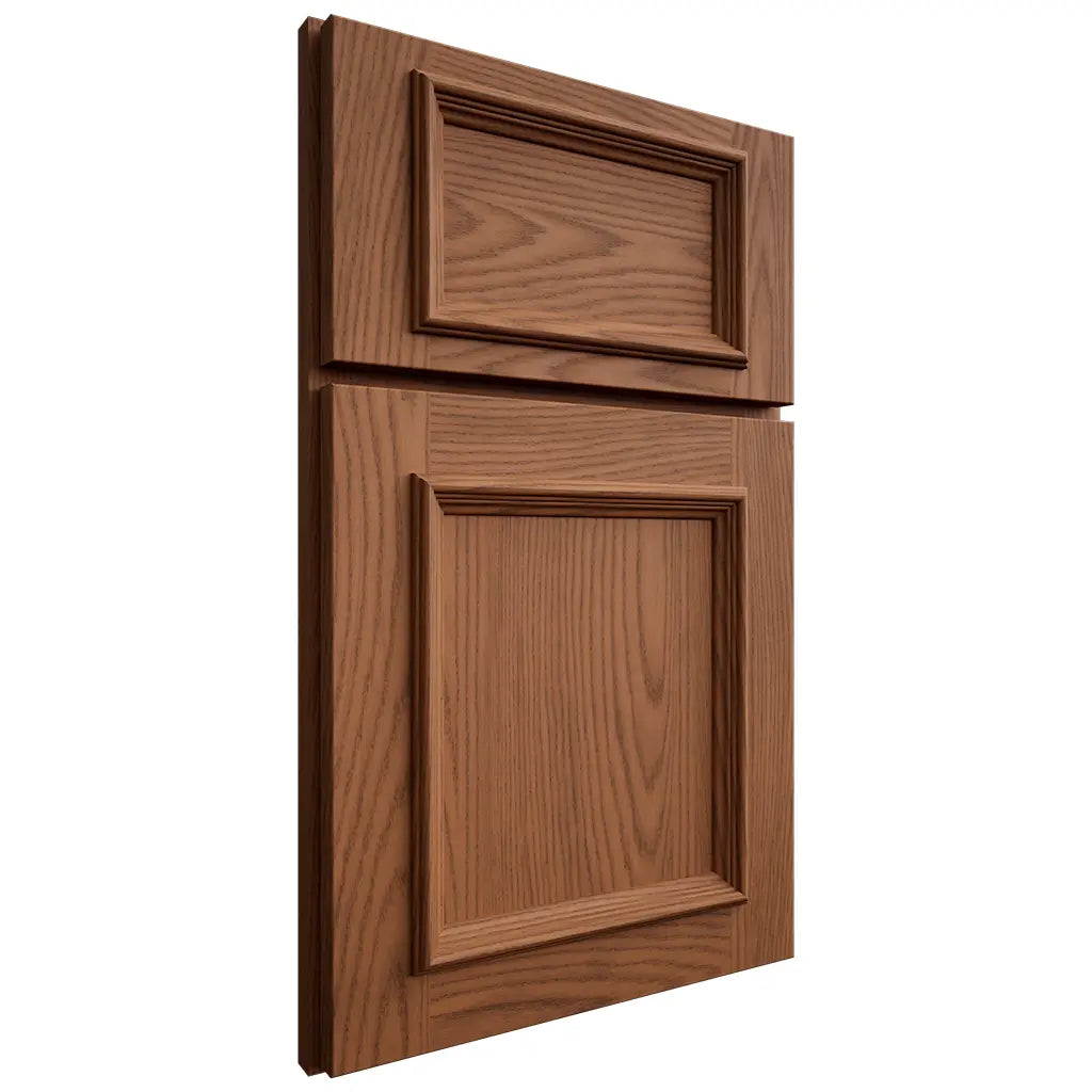 Shiloh Cabinetry Full Overlay Charleston Red Oak Plain Cut Braun Door
