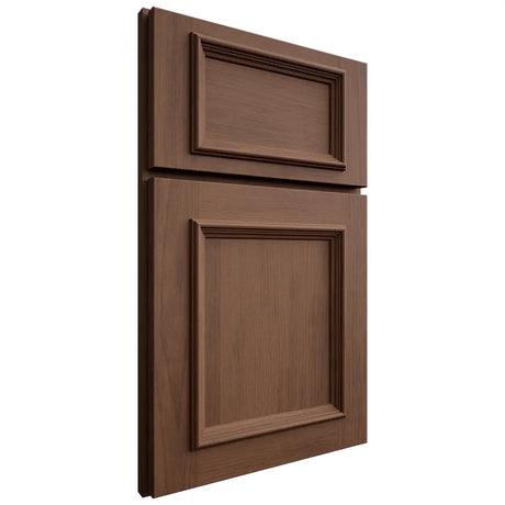Shiloh Cabinetry Full Overlay Charleston Walnut Plain Cut Natural Door
