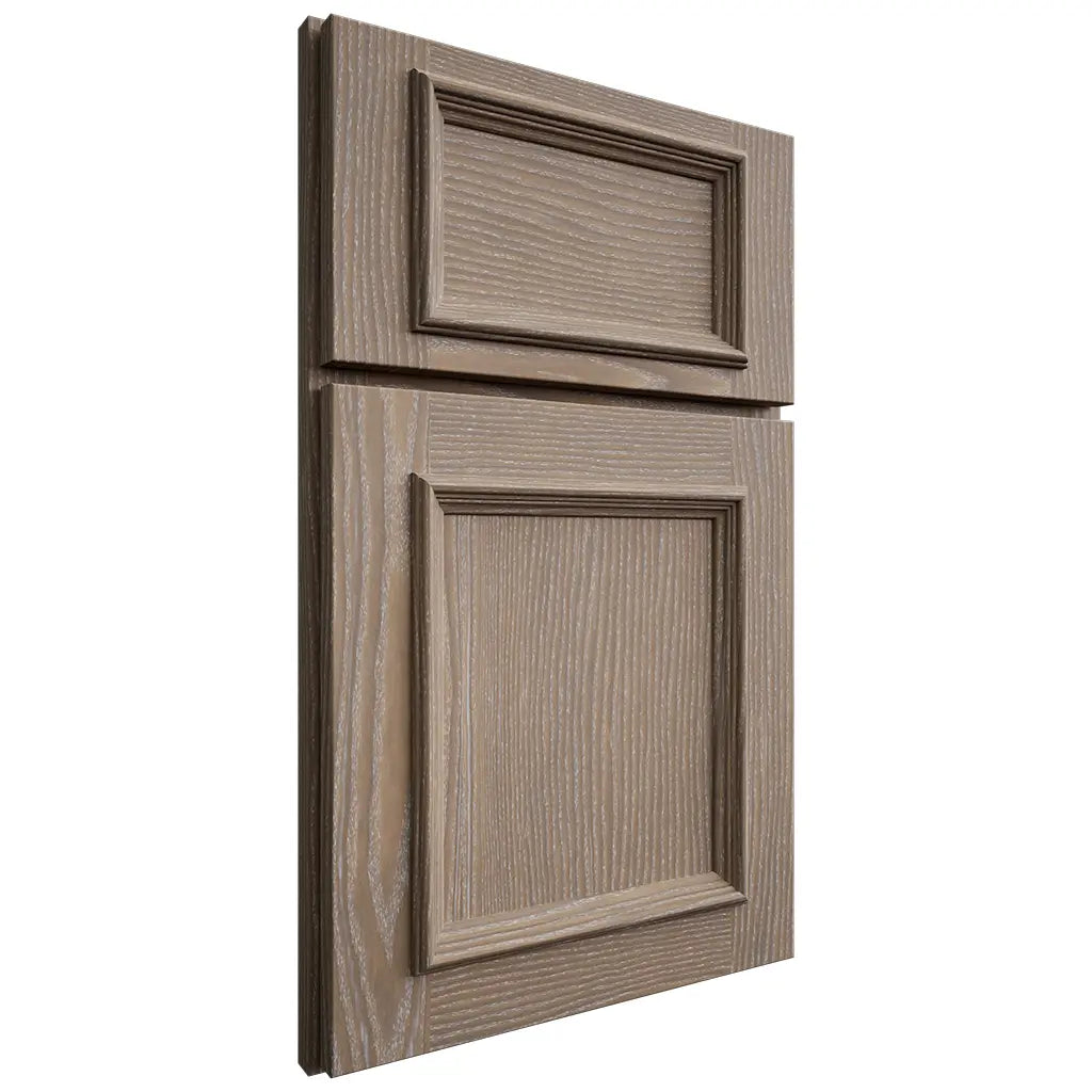Shiloh Cabinetry Full Overlay Charleston White Oak Plain Cut Almond Door