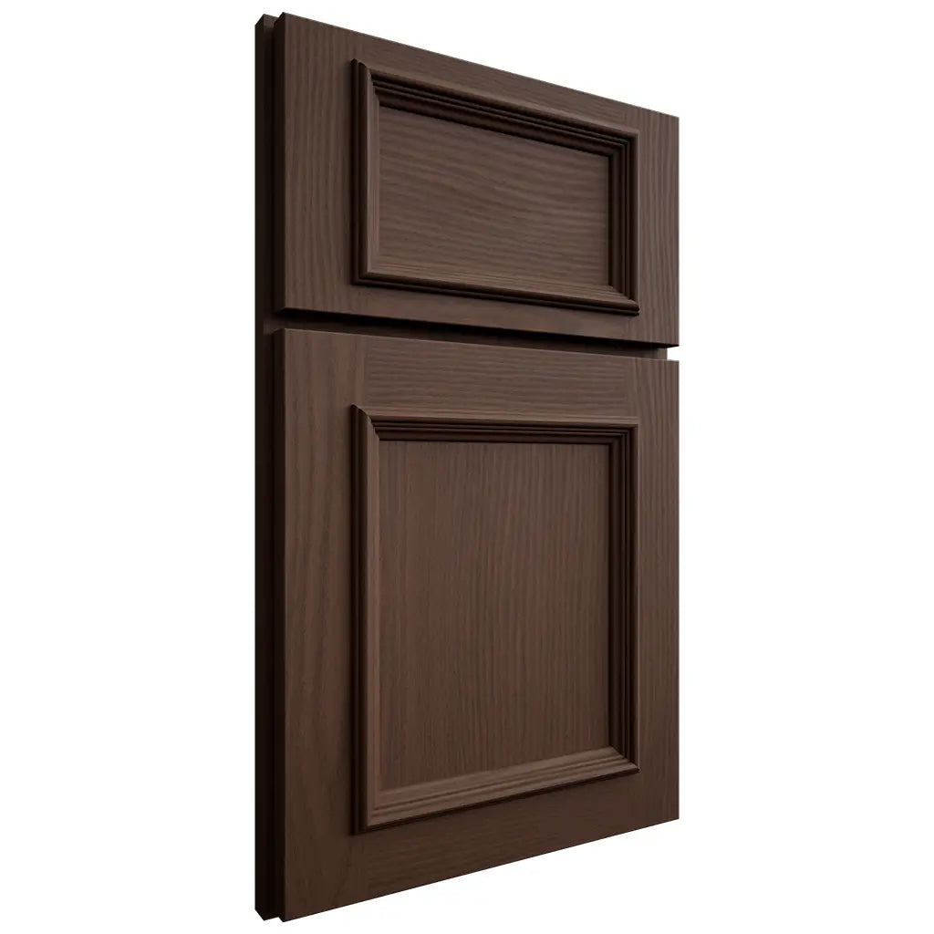 Shiloh Cabinetry Full Overlay Charleston White Oak Plain Cut Braun Door