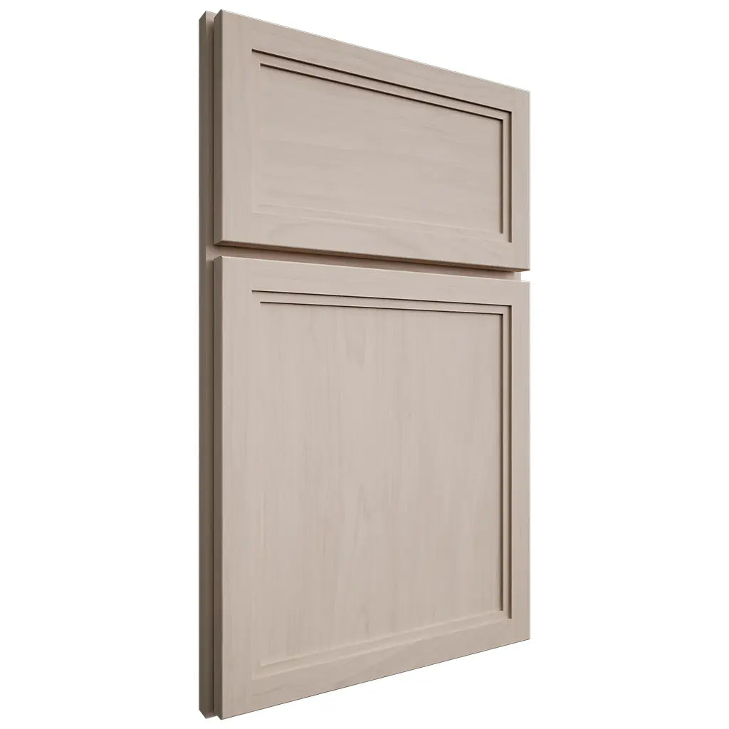Shiloh Cabinetry Full Overlay Concord Alder Plain Cut White Sands Door