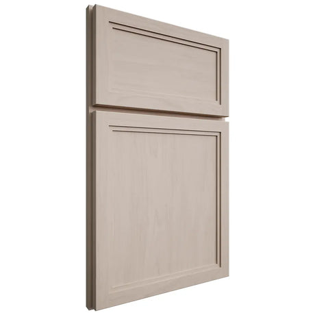 Shiloh Cabinetry Full Overlay Concord Alder Plain Cut White Sands Door