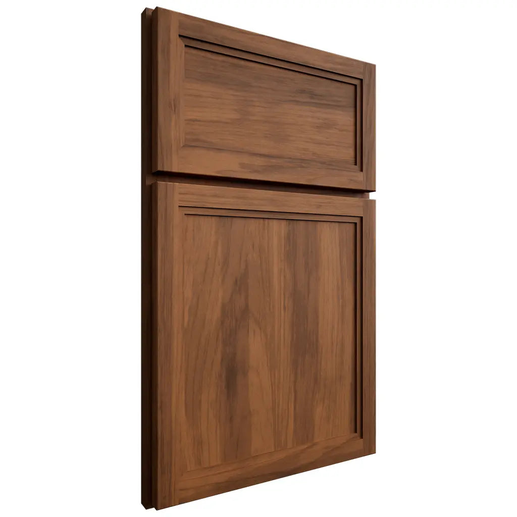 Shiloh Cabinetry Full Overlay Concord Hickory Plain Cut Burnt Sugar Door