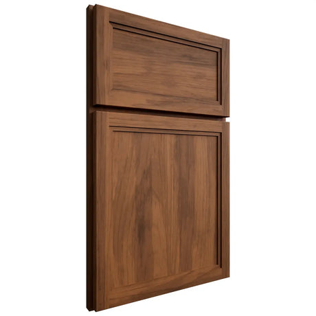 Shiloh Cabinetry Full Overlay Concord Hickory Plain Cut Burnt Sugar Door