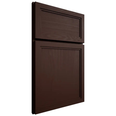 Shiloh Cabinetry Full Overlay Concord Maple Plain Cut Cocoa Door