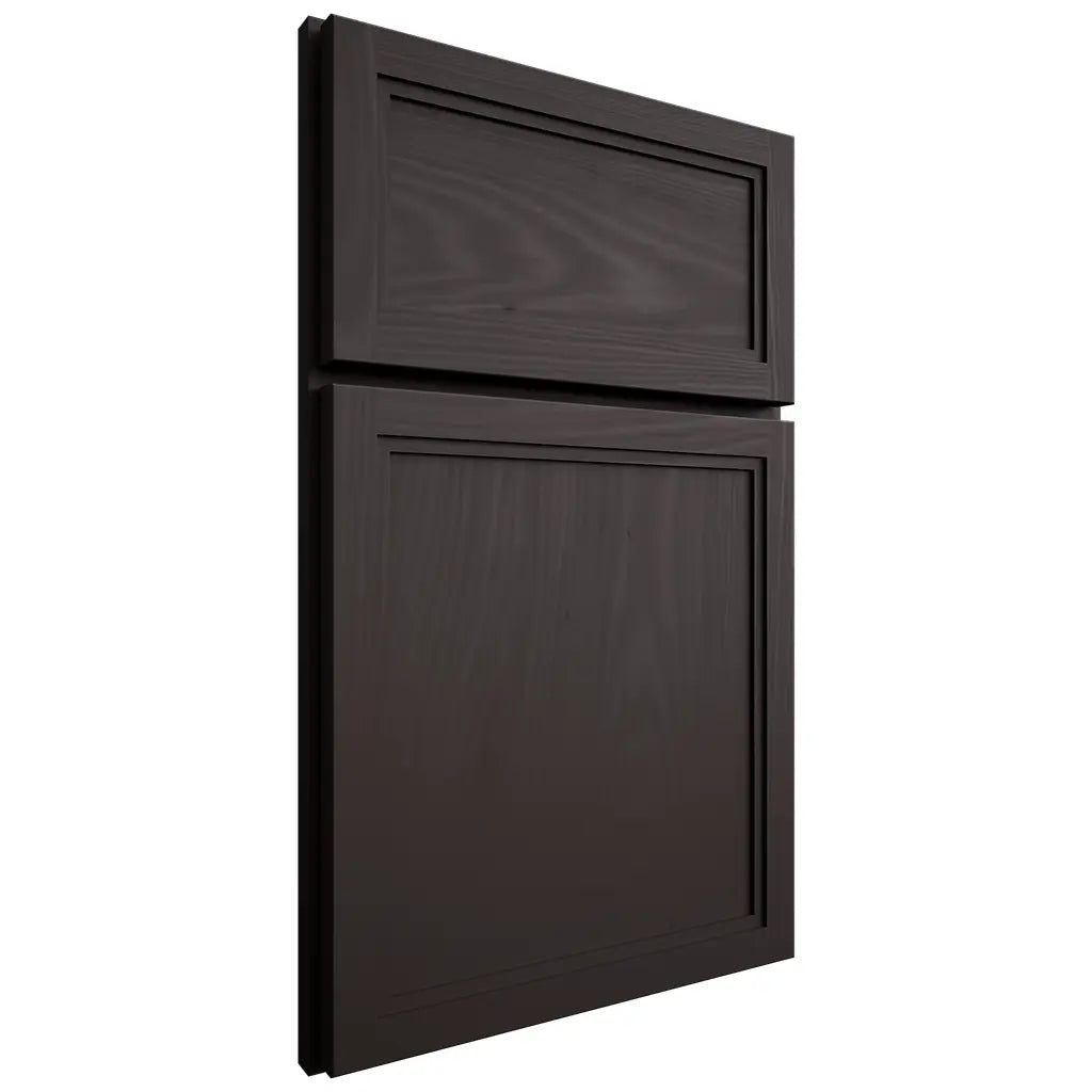 Shiloh Cabinetry Full Overlay Concord Poplar Plain Cut Carbon Door