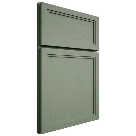 Shiloh Cabinetry Full Overlay Concord Poplar Plain Cut Moss Door