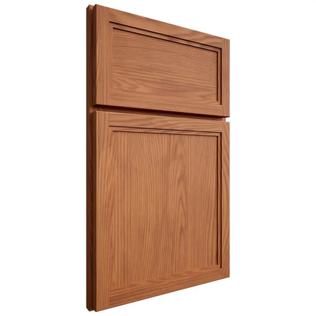 Shiloh Cabinetry Full Overlay Concord Red Oak Plain Cut Harvest Door