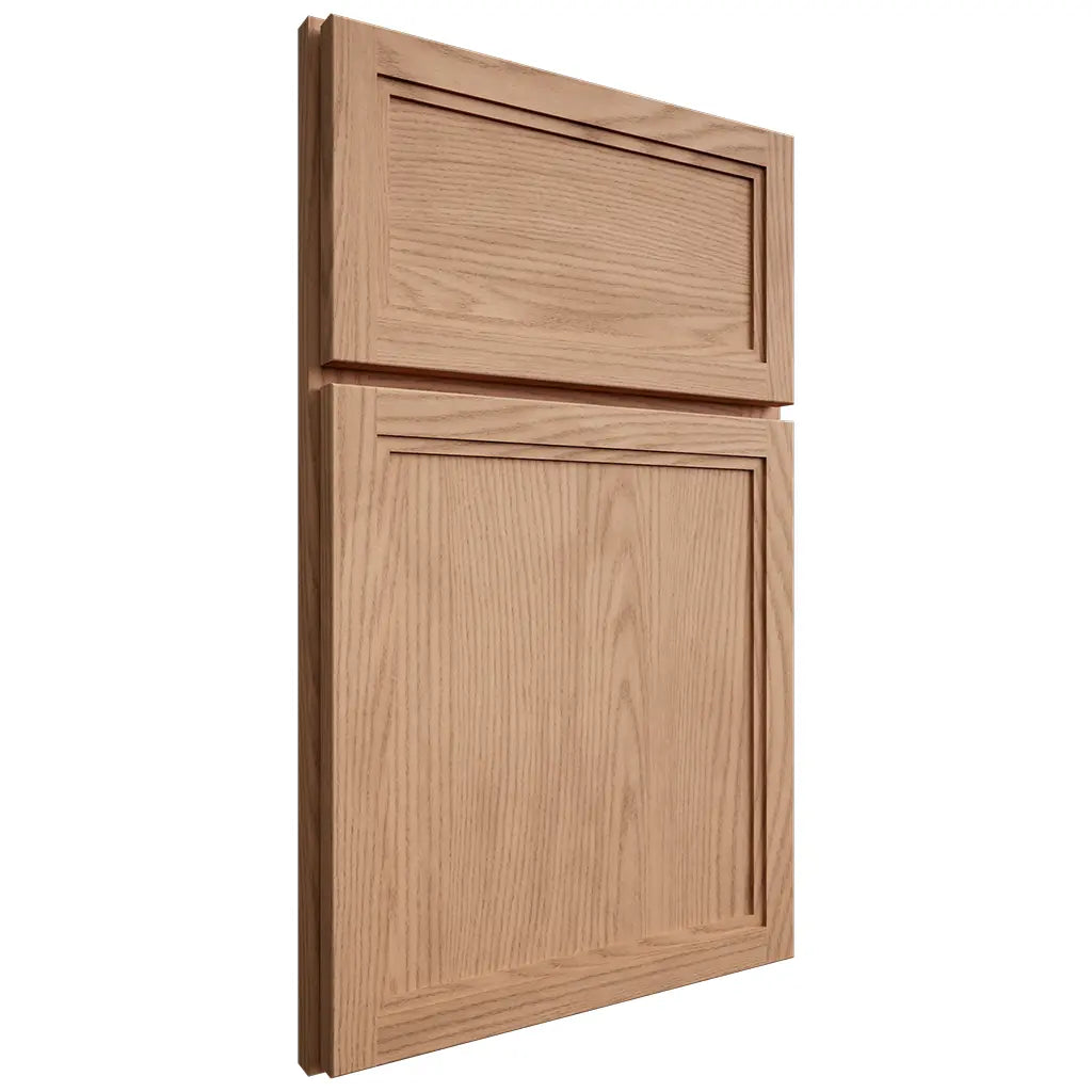 Shiloh Cabinetry Full Overlay Concord Red Oak Plain Cut Natural Door