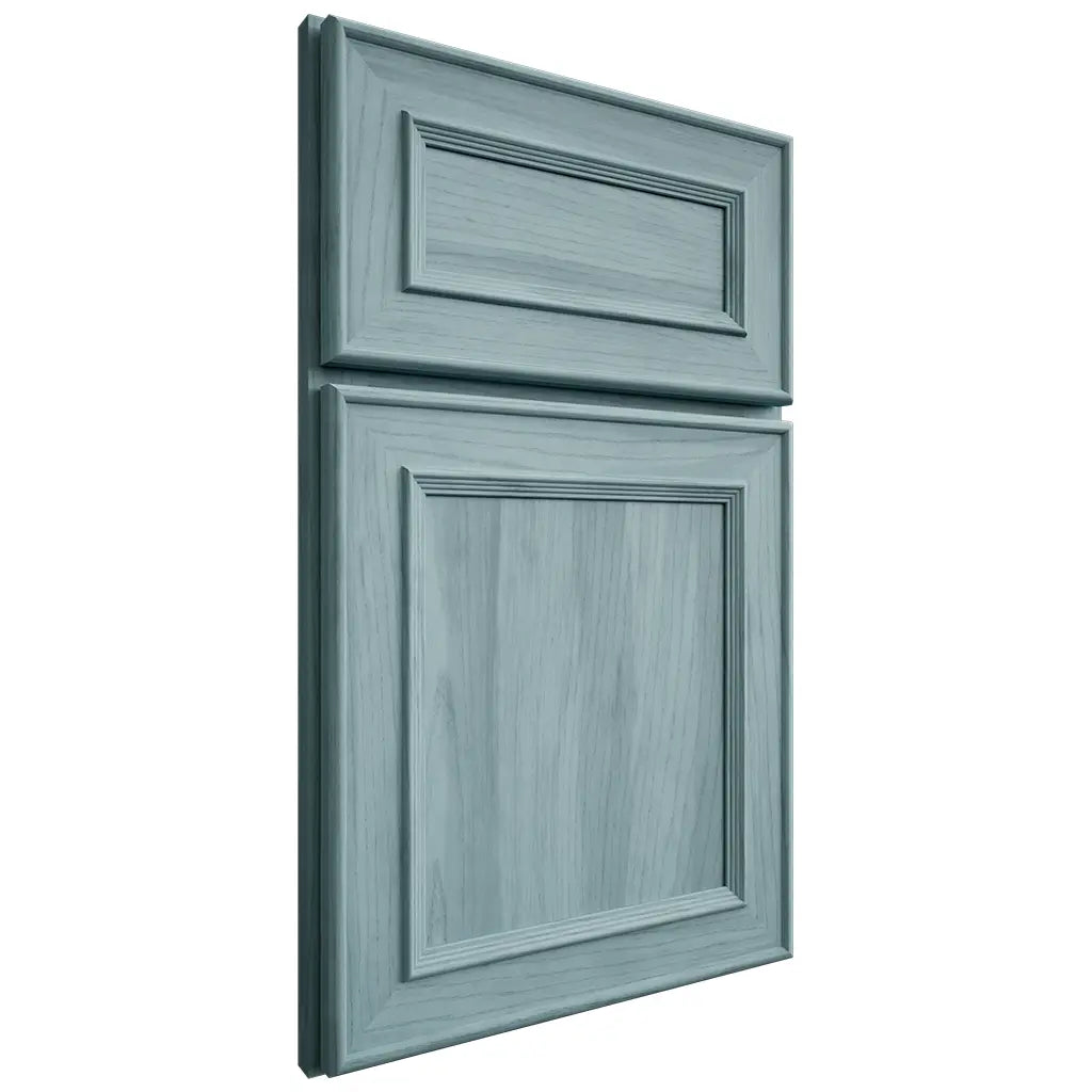 Shiloh Cabinetry Full Overlay Dalton Hickory Plain Cut Sky Door