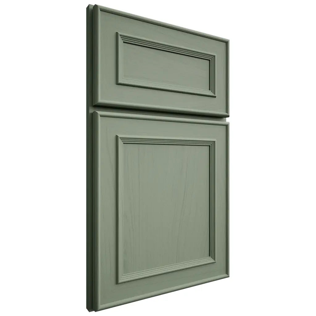 Shiloh Cabinetry Full Overlay Dalton Poplar Plain Cut Moss Door