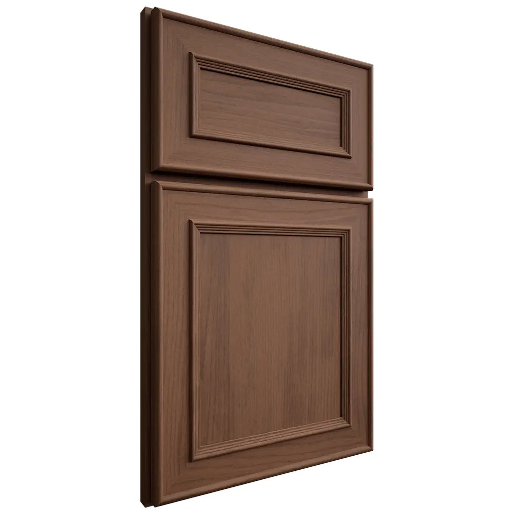 Shiloh Cabinetry Full Overlay Dalton Walnut Plain Cut Natural Door