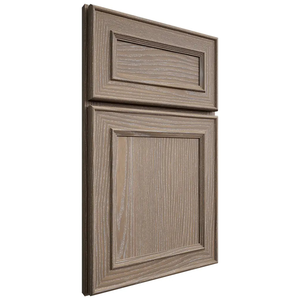 Shiloh Cabinetry Full Overlay Dalton White Oak Plain Cut Almond Door