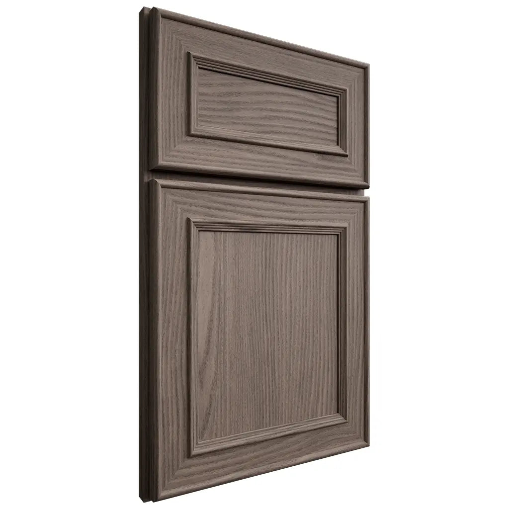 Shiloh Cabinetry Full Overlay Dalton White Oak Plain Cut Clay Door