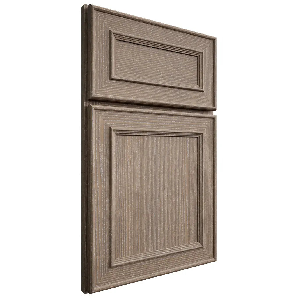 Shiloh Cabinetry Full Overlay Dalton White Oak Quarter Sawn Almond Door