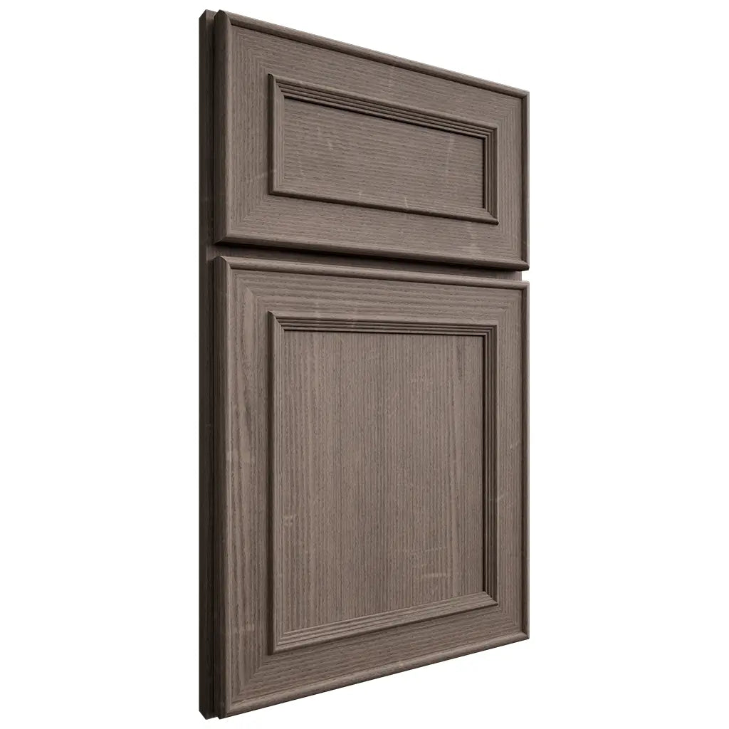 Shiloh Cabinetry Full Overlay Dalton White Oak Quarter Sawn Clay Door