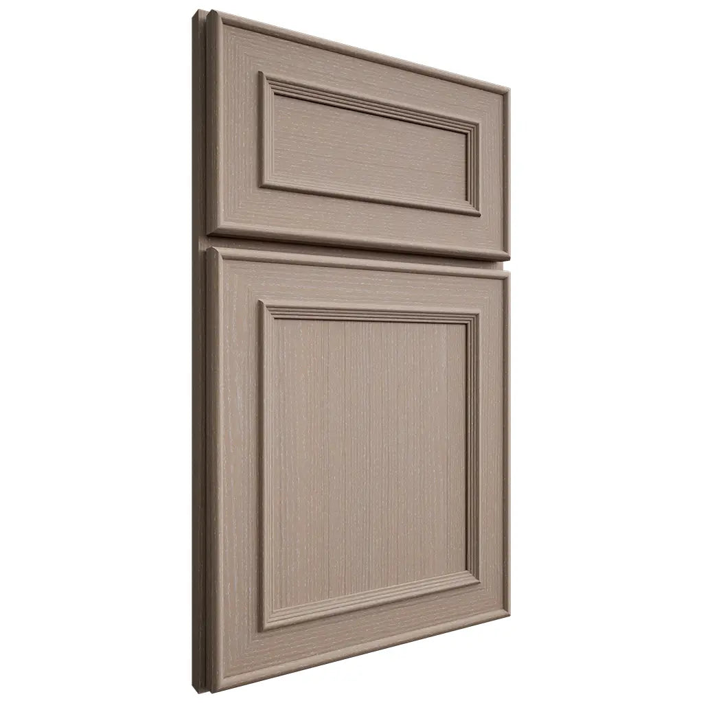 Shiloh Cabinetry Full Overlay Dalton White Oak Quarter Sawn Whitewash Door
