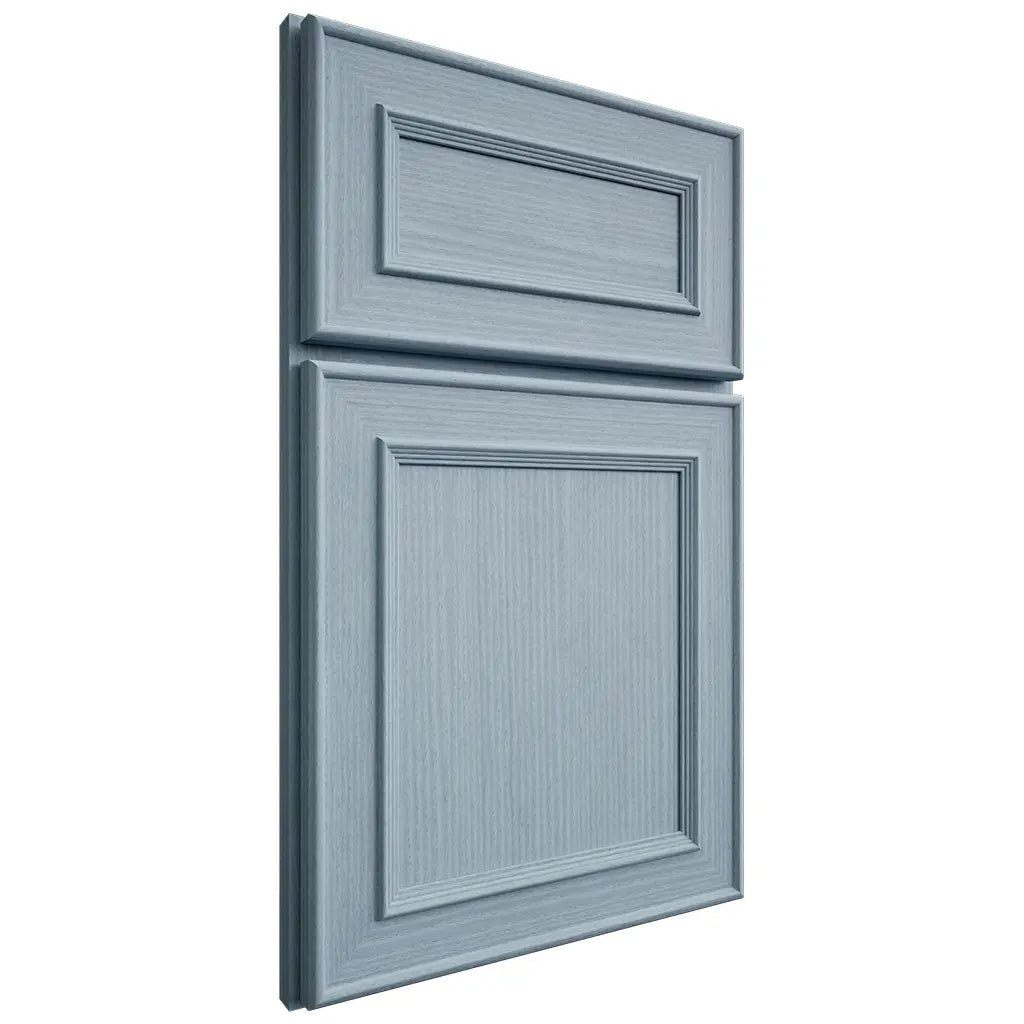 Shiloh Cabinetry Full Overlay Dalton White Oak Rift Cut Sky Door