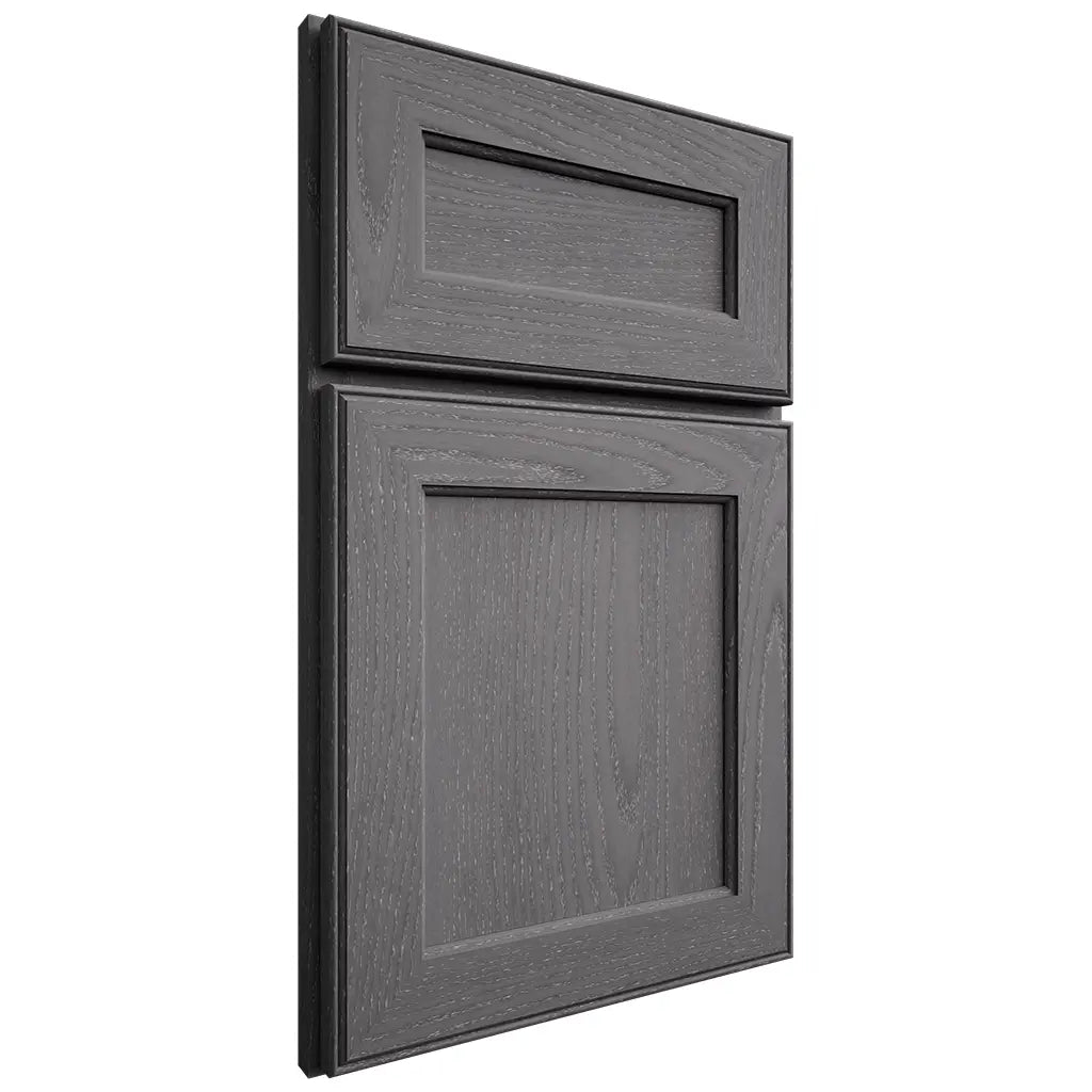 Shiloh Cabinetry Full Overlay Essex Red Oak Plain Cut Cadet Door