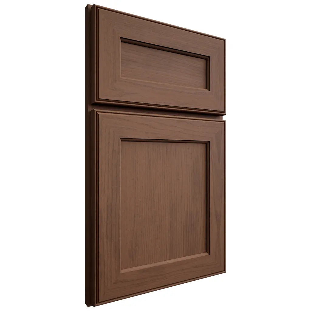 Shiloh Cabinetry Full Overlay Essex Walnut Plain Cut Natural Door