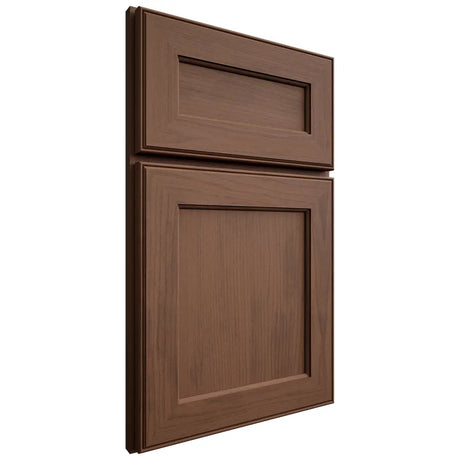 Shiloh Cabinetry Full Overlay Essex Walnut Plain Cut Natural Door