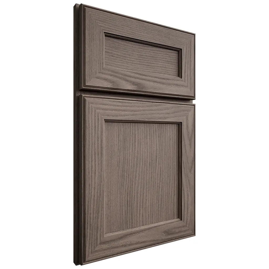 Shiloh Cabinetry Full Overlay Essex White Oak Plain Cut Clay Door