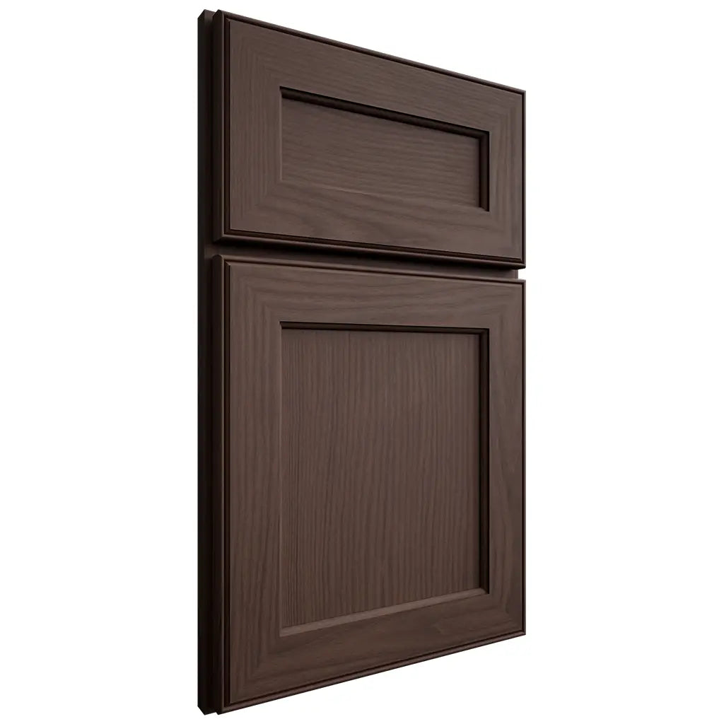 Shiloh Cabinetry Full Overlay Essex White Oak Plain Cut Dusk Door