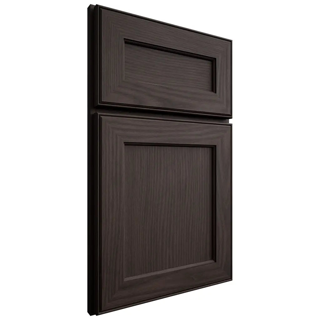 Shiloh Cabinetry Full Overlay Essex White Oak Plain Cut Morel Door