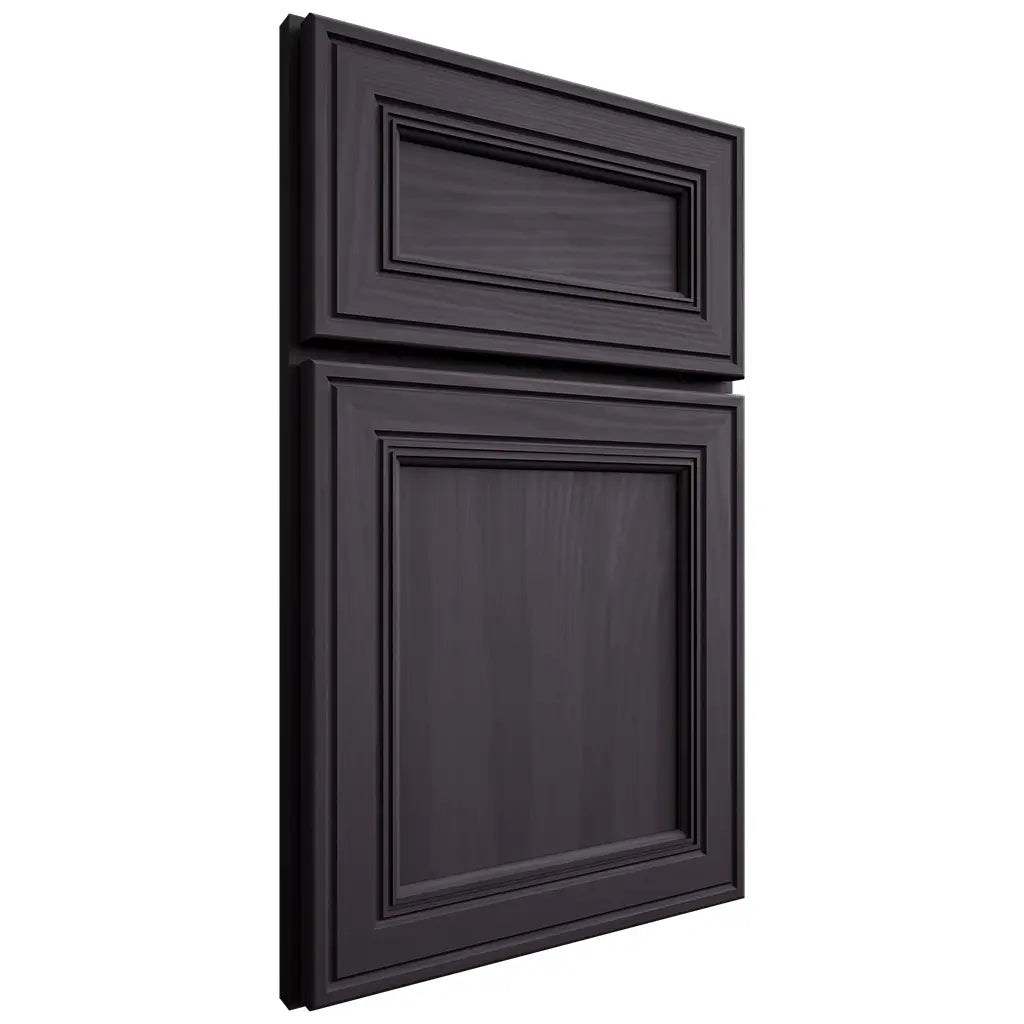 Shiloh Cabinetry Full Overlay Glenbrook Hickory Plain Cut Harbor Door