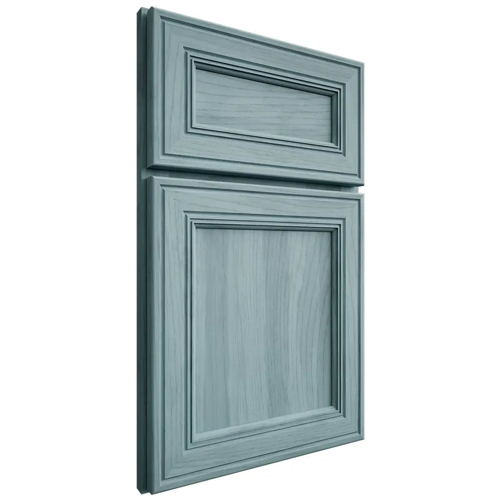 Shiloh Cabinetry Full Overlay Glenbrook Hickory Plain Cut Sky Door