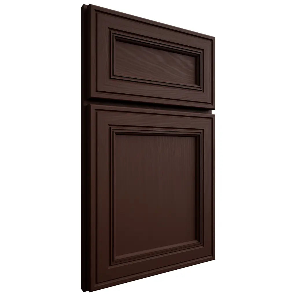 Shiloh Cabinetry Full Overlay Glenbrook Maple Plain Cut Cocoa Door