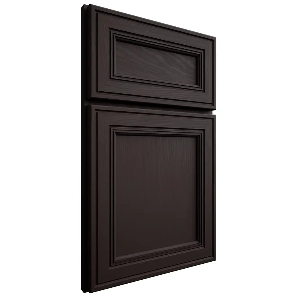 Shiloh Cabinetry Full Overlay Glenbrook Maple Plain Cut Espresso Door