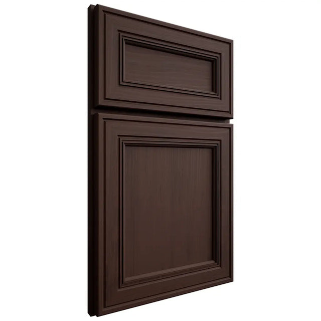 Shiloh Cabinetry Full Overlay Glenbrook Walnut Plain Cut Bison Door