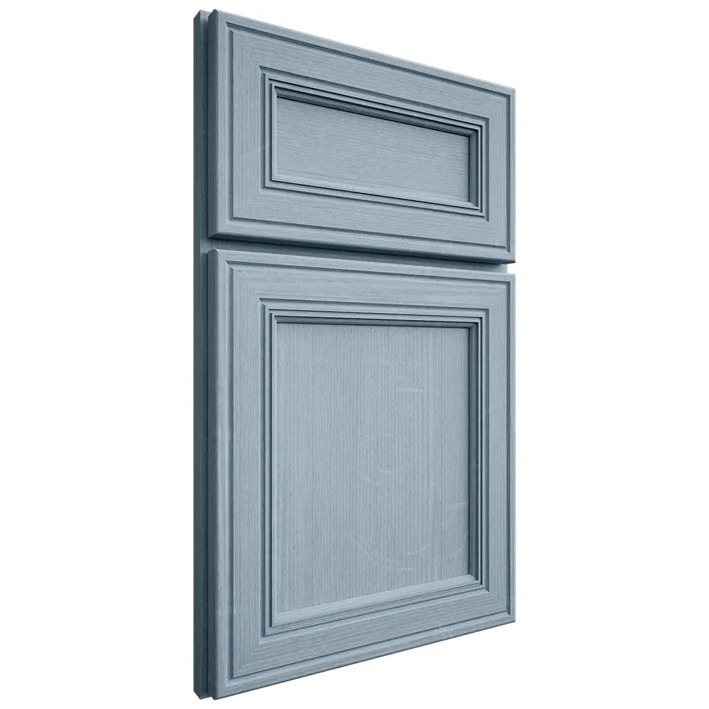 Shiloh Cabinetry Full Overlay Glenbrook White Oak Quarter Sawn Sky Door