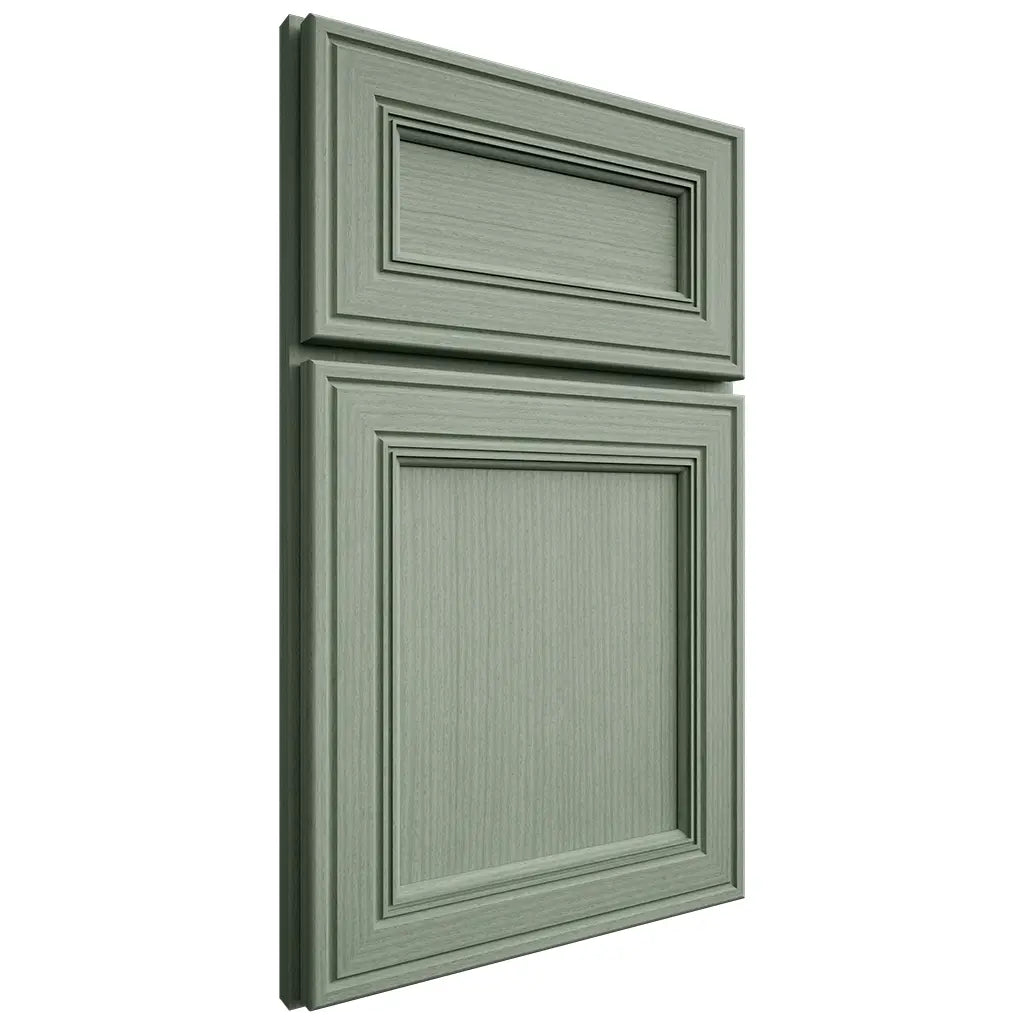 Shiloh Cabinetry Full Overlay Glenbrook White Oak Rift Cut Moss Door