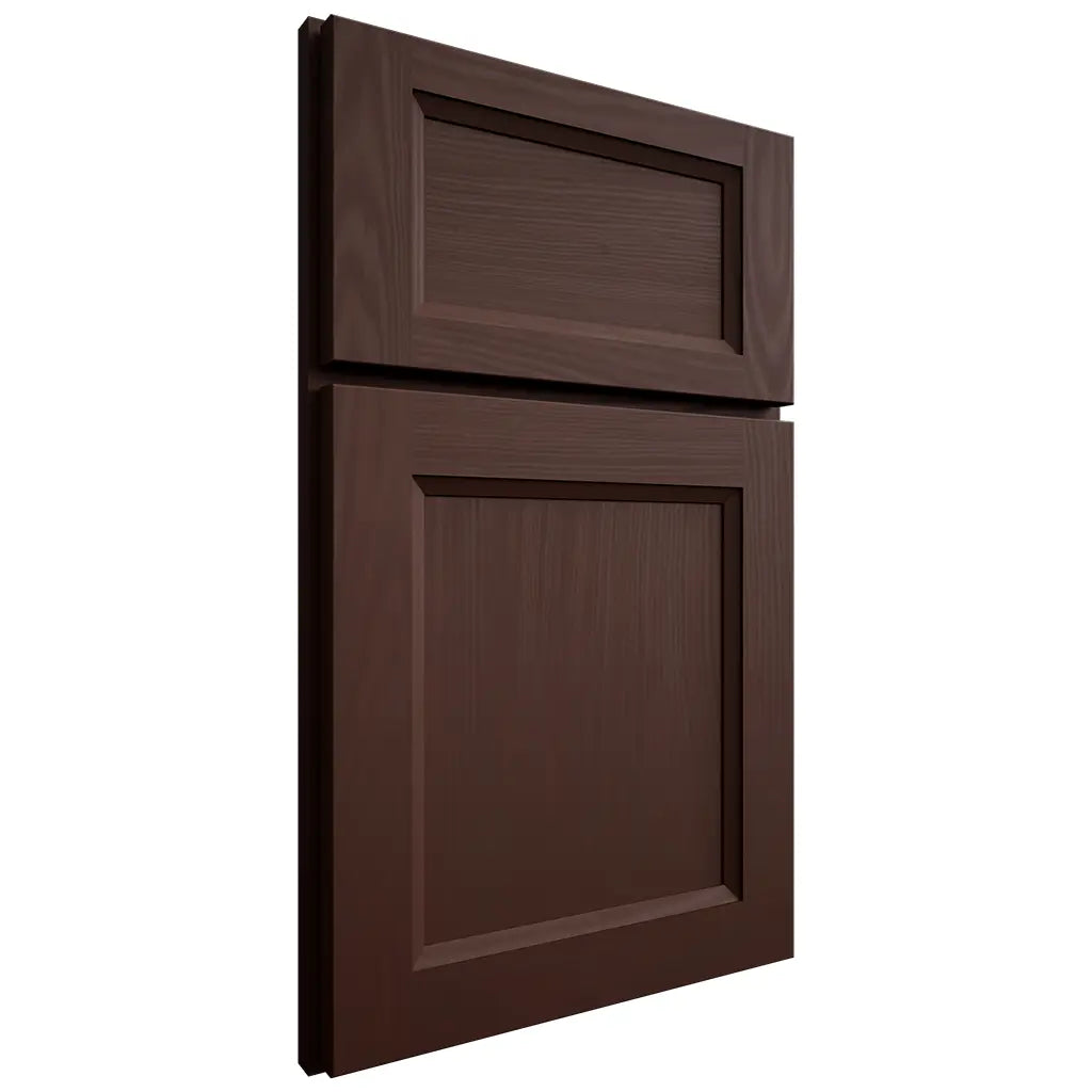 Shiloh Cabinetry Full Overlay Greensboro Alder Plain Cut Umber Door