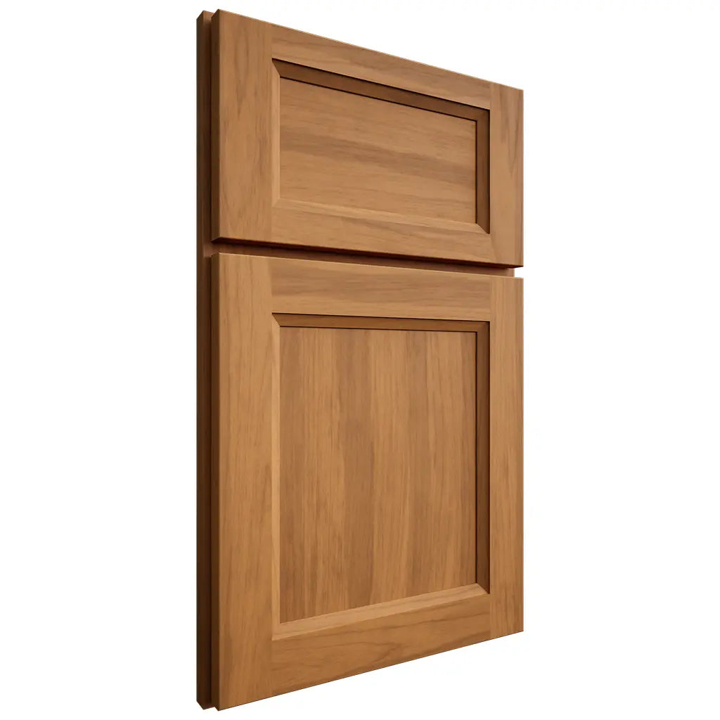 Shiloh Cabinetry Full Overlay Greensboro Hickory Plain Cut Medium Door