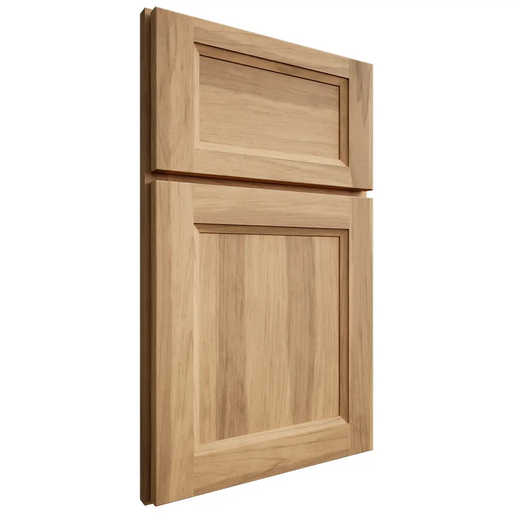 Shiloh Cabinetry Full Overlay Greensboro Hickory Plain Cut Natural Door