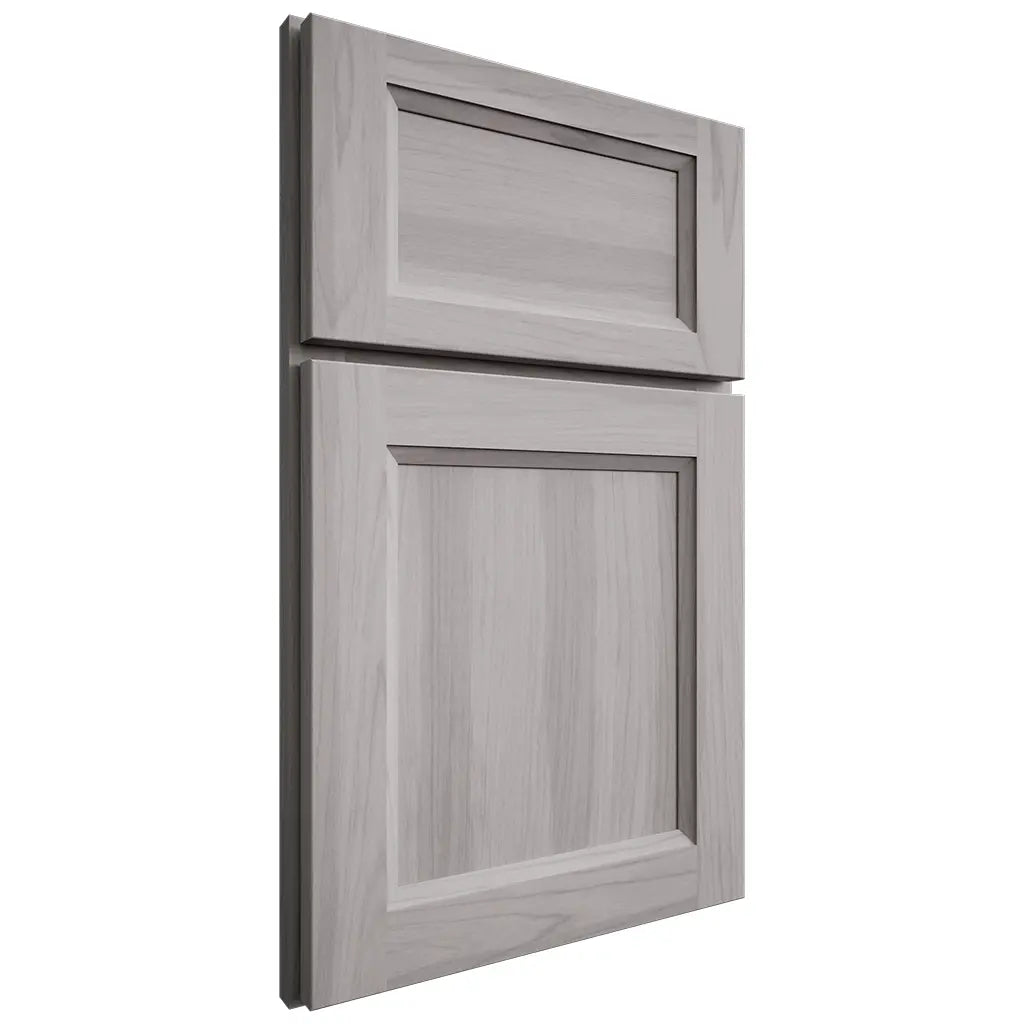 Shiloh Cabinetry Full Overlay Greensboro Hickory Plain Cut Stratus Door