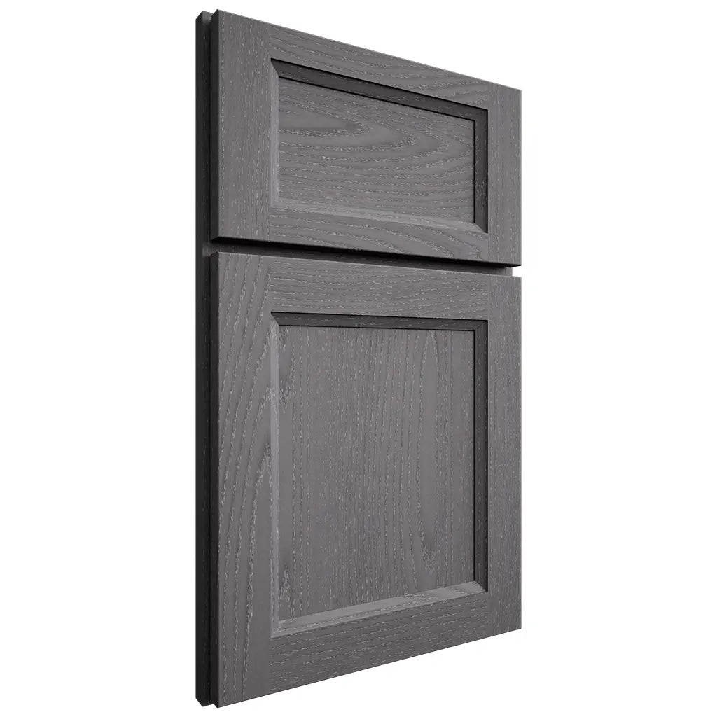 Shiloh Cabinetry Full Overlay Greensboro Red Oak Plain Cut Cadet Door