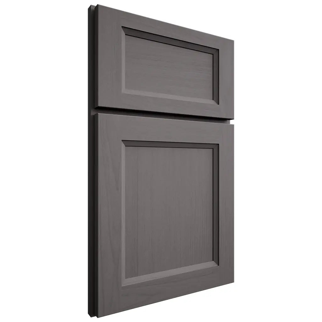 Shiloh Cabinetry Full Overlay Greensboro Walnut Plain Cut Cadet Door