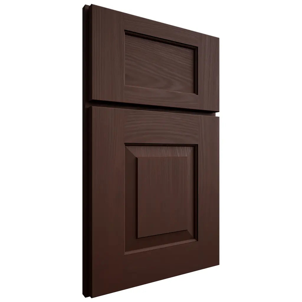 Shiloh Cabinetry Full Overlay Hamlin Alder Plain Cut Umber Door