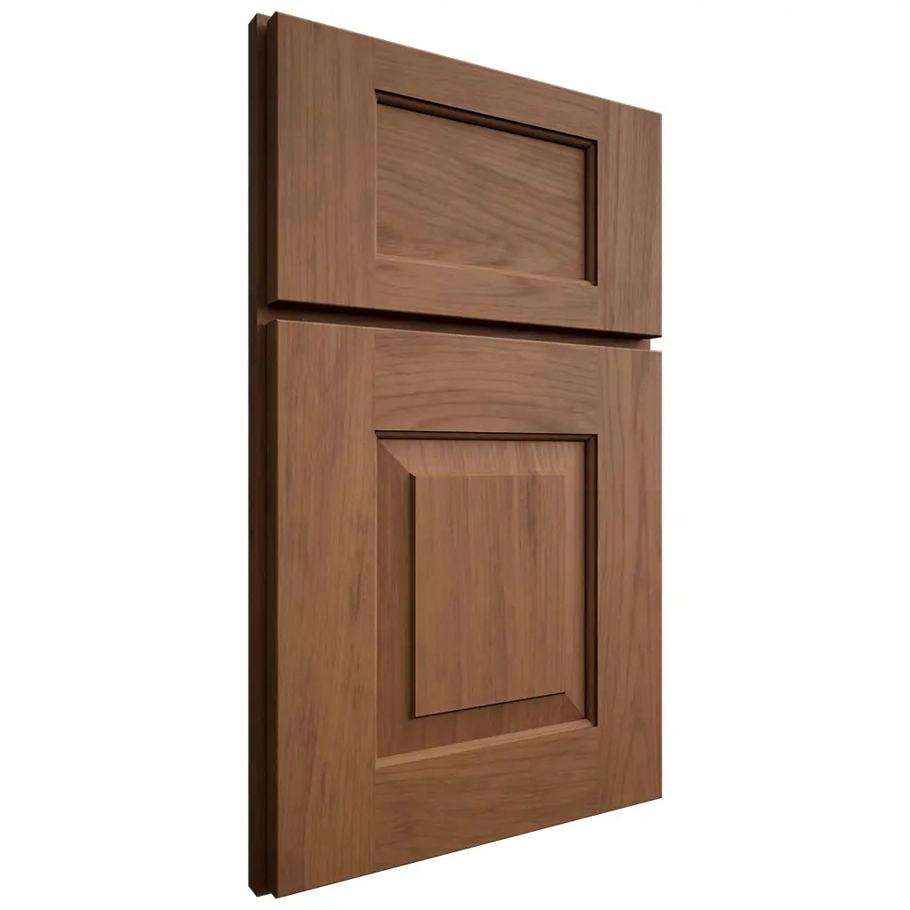 Shiloh Cabinetry Full Overlay Hamlin Alder Plain Cut Walnut Door