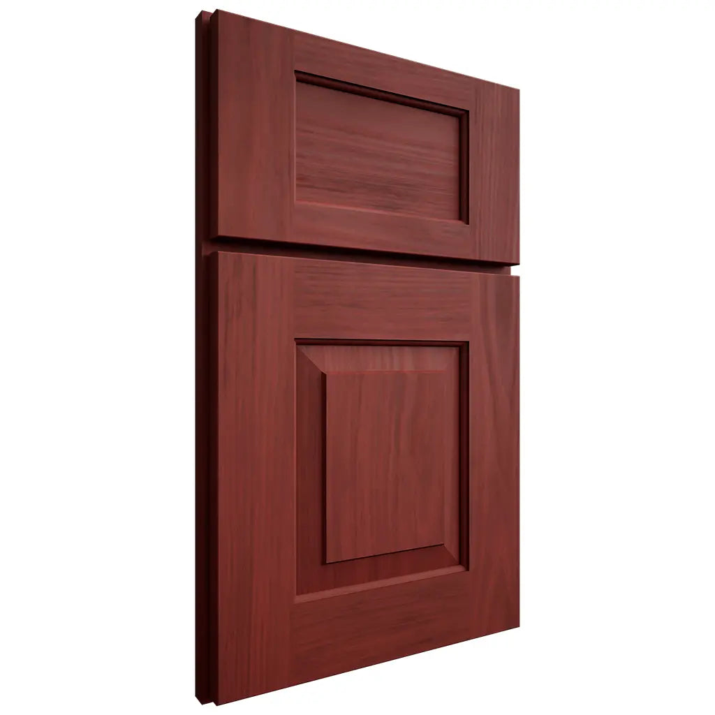 Shiloh Cabinetry Full Overlay Hamlin Cherry Plain Cut Red Door